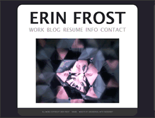 Tablet Screenshot of erin-frost.com